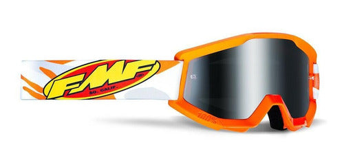 Goggles FMF Powercore Assault Grey - Mica Espejo Plateada